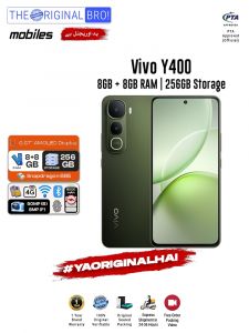 Vivo Y400 - 8GB RAM - 256GB Storage - Easy Monthly Installments - PTA Approved - 1 Year Official Warranty - The Original Bro Mobiles - TOB70